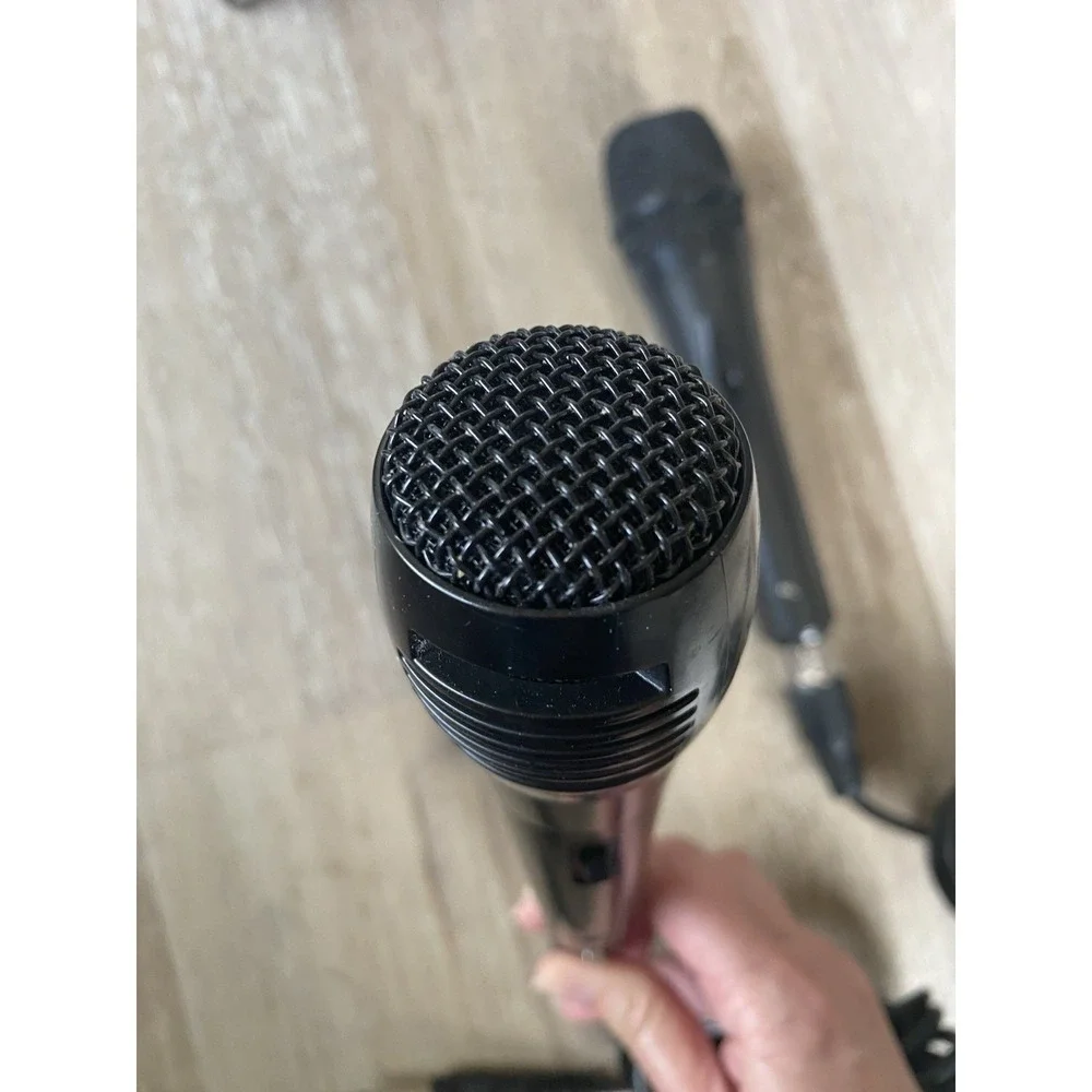 2 Wired Karaoke Machine Dynamic Vocal Microphone Handheld